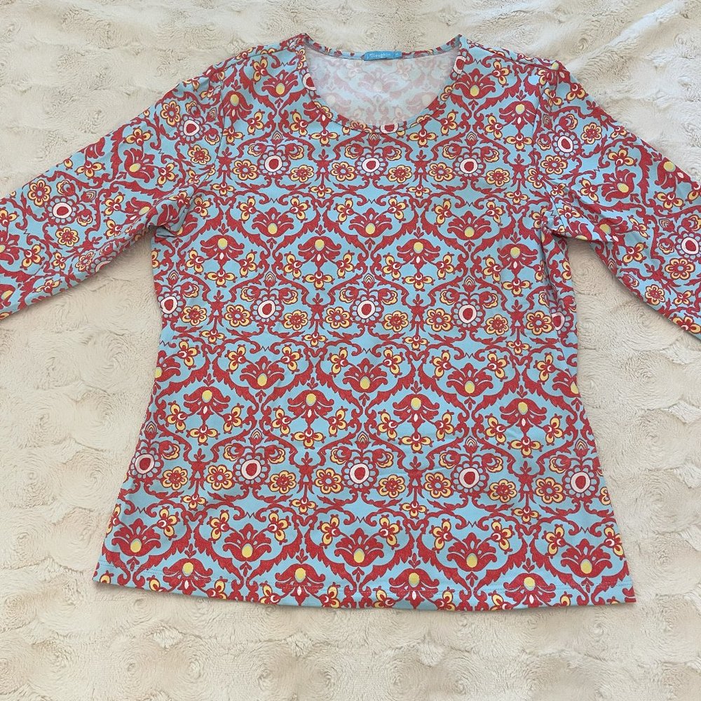 COPY - J McLaughlin Signature Women's Tee in Catalina Cloth Size Medium